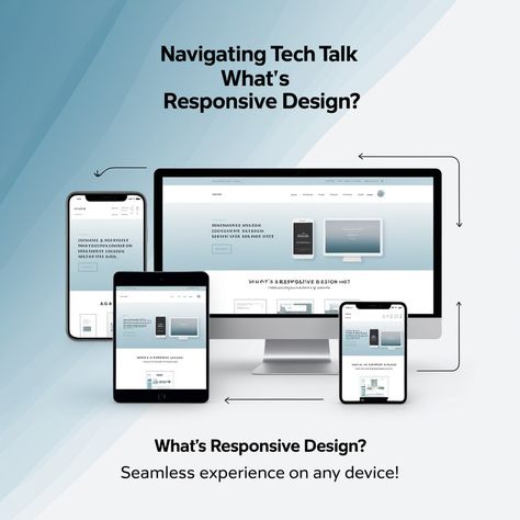 🔧 Navigating Tech Talk: What’s Responsive Design? 📱💻 Responsive Design = Your website’s secret sauce for looking great on any device! 🌟 It’s all about making sure your site adapts to different screen sizes, so whether your customers are browsing on a phone, tablet, or desktop, they’ll have a seamless experience. In a world where mobile traffic is skyrocketing, responsive design is a must-have. Let’s make your website user-friendly everywhere! 🚀 #responsivedesign #webdesign #mobilefirst #ux... Secret Sauce, Screen Size, Responsive Design, In A World, Web Design, Tablet, Sauce, Make Your, Screen