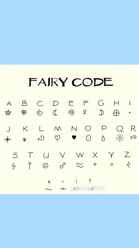 Fairy Fairy Alphabet Code, Fairy Code, Crazy Best Friends, Alphabet Code, Cute Easy Doodles, Quick Crafts, Sleepover Activities, Bullet Journal Design Ideas, Diary Ideas