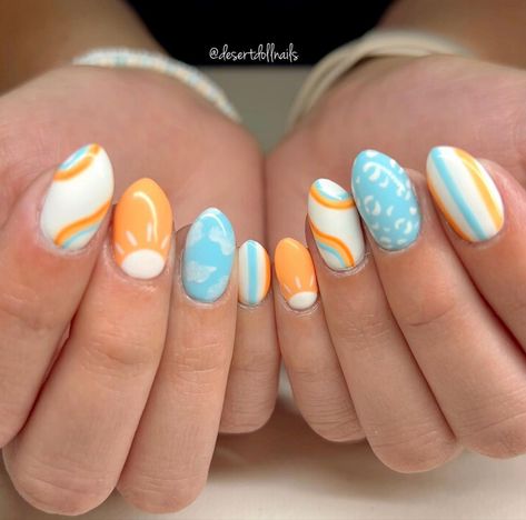 Summer Glitter Nails, Summer Flower Nails, Teen Nails, Cruise Nails, Spring Break Nails, Beachy Nails, Spring Acrylic Nails, Broken Nails, Simple Gel Nails