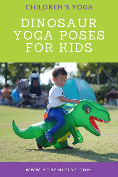 dinosaur yoga poses kids Dinosaur Yoga Preschool, Imagination Activities, Dinosaur Yoga, Outer Space Facts, Dinosaur Songs, Yoga Activities, Yoga Poses For Kids, Yoga Lesson Plans, Childrens Yoga