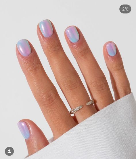 Short Nails Ideas Chrome, Fun Chrome Nails Summer, Rave Nails Short, Painted Nails Ideas, Uñas Summer, Magenta Nails, Rave Nails, Nails Shellac, White Tip Nails