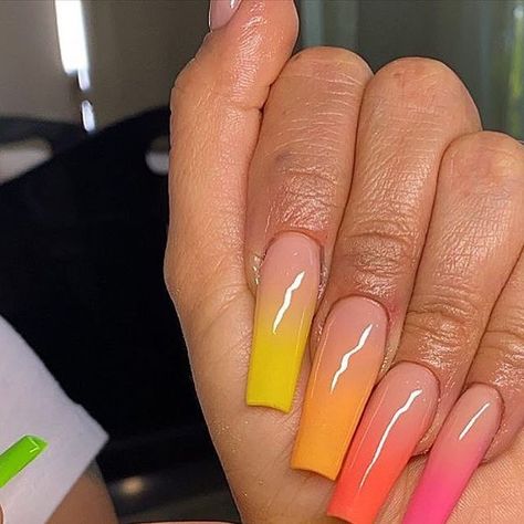 Coolest Nails Page on Instagram: "💛🧡💗💚 Follow us @nailyful Follow us @nailyful ° ° ° ------------------------------------ #nailfeed #nailcandy #nailart #nailspolished #nailinspiration #nailsart #nailsonpoint #nails💅 #nailpower #nails #nailstagram #nailstyle #naildesigns #nailworld #nailove #nailsswag #pointynails #bombnails #glitternailsdesign #glitternails #glitter #theglitternail Credits : @nails_bymaricruz" Coolest Nails, Pointy Nails, Long Acrylic Nail Designs, Lake Elsinore, Nail Candy, Pink Acrylic Nails, Acrylic Nails Coffin, Fabulous Nails, Coffin Nails Designs