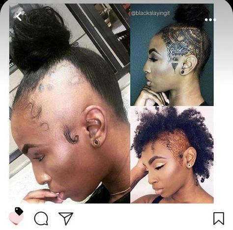 Bald Tattoo, Fashion Transformation, Hairline Tattoos, Scalp Tattoo, Face Tattoos For Women, Photoshoot Lifestyle, Sunset Hair, Masterpiece Art, Shaved Side Hairstyles