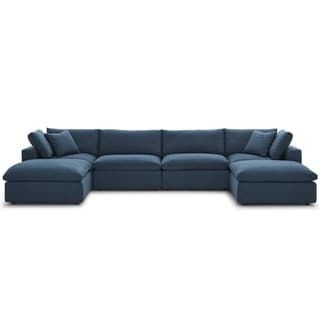 6 Piece Sectional, Contemporary Sectional Sofa, Living Room Table Sets, Sectional With Ottoman, Modern Sofa Sectional, Modular Sectional Sofa, Upholstered Sectional, Modway Furniture, Living Room Set