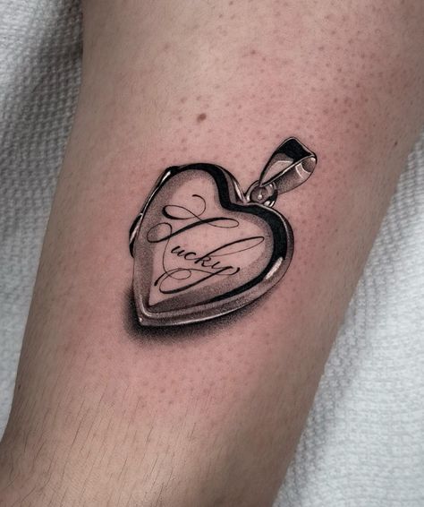 Lucky locket from my flash , thank you <3 #lockettattoo #pdxtattoo | Instagram Beautician Tattoo, Hand Heart Tattoo, Heart Locket Tattoo, Friday The 13th Flash, Book Meaning, Locket Tattoos, Mirror Tattoos, Abstract Tattoo Designs, 13 Tattoos