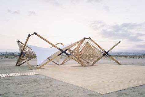 Festival Structures, Deployable Structure, Structures Architecture, Beach Pavilion, Kinetic Architecture, Temporary Architecture, Innovation Architecture, Portable Shelter, Tensile Structures