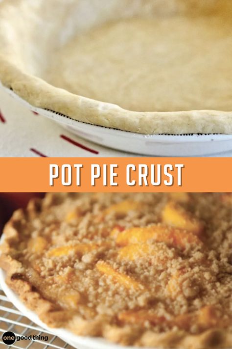 Comfort food like homemade chicken pot pie needs a pie crust to match, and this one is as delicious as it is easy to make. Pot Pie Crust Recipe, Homemade Chicken Pot Pie Crust, Chicken Pot Pie Crust Designs, Homemade Pie Crust For Chicken Pot Pie, Potpie Crust Recipe, Pot Pie Crust, Chicken Pot Pie Refrigerated Pie Crust, Chicken Pot Pie Crust, Flakey Chicken Pot Pie Crust