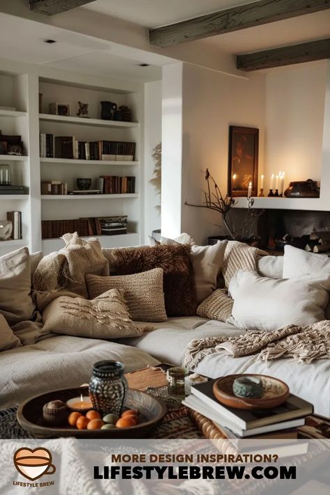 Cozy Living Room Ideas (Stunning Inspiration and Designs!) Hygge Living Room, Cozy Living Room Design, Hygge Living, Cozy Living Room Ideas, Living Space Ideas, Living Room Designs Small Spaces, Cozy Couch, Front Rooms, Space Ideas