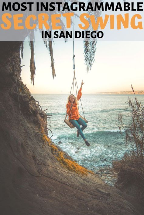 One of the most beautiful places along the coastline of San Diego is La Jolla. This place is filled with hidden gems, including the La Jolla swings. There are multiple swings located in La Jolla, for the purpose of this article we will be discussing the location of two of the swings. San Diego hiking trails | San Diego hikes secret places | hiking in San Diego California | best hiking trails in San Diego | instagrammable places in San Diego | most Instagrammable places in California San Diego Bucket List, San Diego Hiking, San Diego Activities, San Diego Travel Guide, San Diego Vacation, California Winter, Visit San Diego, California Travel Guide, California Hikes