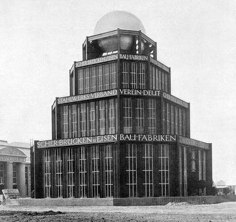 Monument to Iron, Leipzig, Germany, a temporary pavilion designed by Bruno Taut. Built in May 1913 and dismantled a few months later. - Lost_Architecture Bruno Taut, Architecture Classic, German Architecture, Pavilion Design, City Planner, German Expressionism, Interesting Buildings, Willis Tower, Contemporary Architecture