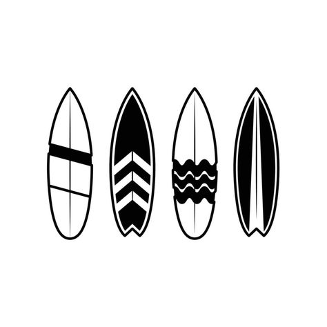 Surf Flash Tattoo, Surf Boards Drawing, Surfboard Outline, Black And White Surfboard, Surf Board Drawing, Drawing Ideas Black And White, Surfboard Tattoo, Drawing Ideas Black, Summer Drawing Ideas