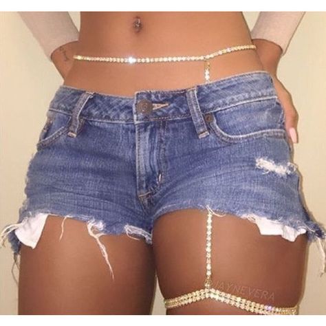 I really want this hihi Chain Garter, Thigh Jewelry, Thigh Chain, Leg Chain, Body Chains, Beautiful Beautiful, Beautiful Body, Belly Chain, Waist Chain