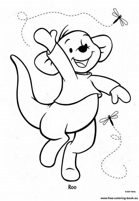 Winnie The Pooh Coloring Pages, Pooh Coloring Pages, Roo Winnie The Pooh, Coloring Pages Disney, Winnie The Pooh Drawing, Winnie The Pooh Cartoon, Cute Winnie The Pooh, Winnie The Pooh Friends, Disney Colors