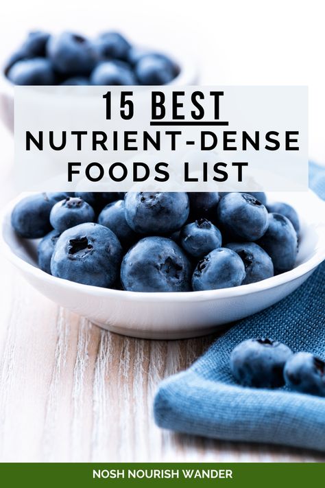 Nutrient-dense foods are essential for optimal health and nutrition.  However, to fully understand what they are and why they are important, it is necessary to understand some other concepts first.  After learning some basic nutrition concepts, you will learn the 15 best nutrient-dense foods to add to your diet and improve your overall health. Click to learn now! Dense Nutrient Foods, Vitamins From Food, Foods High In Vitamin B6, Best Nutrient Dense Foods, Nutrition Dense Foods, Nutrient Dense Vegetables, Simple Nutrient Dense Meals, Nutrient Dense Breakfast Recipes, Nutritionally Dense Meals