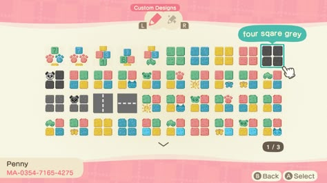 Kidcore Animal Crossing, Paths Acnh, Animal Crossing Ideas, Kidcore Island, City Core, Pastel Kidcore, Acnh Paths, Acnh Design, Acnh Designs