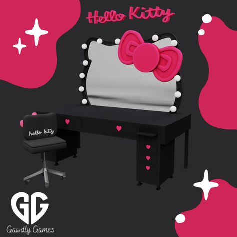 Hello Kitty Vanity Sims4 Vanity Cc, Sims 4 Vanity Mirror, Sims Cc Vanity, Sims Vanity, Hello Kitty Cc Sims 4, Sims 4 Hello Kitty Cc, Sims 4 Mirror Cc, Sims 4 Vanity Cc, Sims 4 Cc Vanity