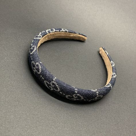 Gucci Headband, Denim Headband, Gucci Denim, Designer Hair Accessories, Reworked Denim, Fashion Designer, Mens Bracelet, Women's Fashion, Hair Accessories