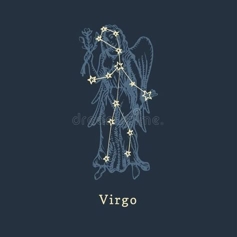 Scales Illustration, Constellation Illustration, Zodiac Constellation Art, Zodiac Signs Art, Crab Illustration, Virgo Star, Virgo Constellation, Banner Logo, Virgo Zodiac Sign