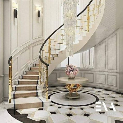 Interior Stairs Modern, Unique Staircase Ideas, Modern Stairs Design Ideas, Modern Stairs Design, Staircases Ideas, سلالم حلزونية, Unique Staircase, Stairs Modern, Staircase Interior Design