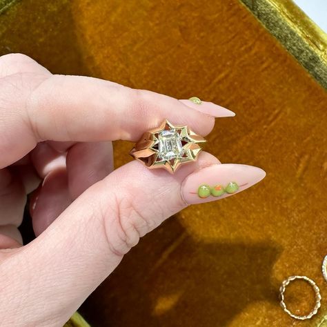 Reclaimed diamond starburst ring ✨ Starburst Ring, Bling Bling, Ring, On Instagram, Quick Saves, Instagram