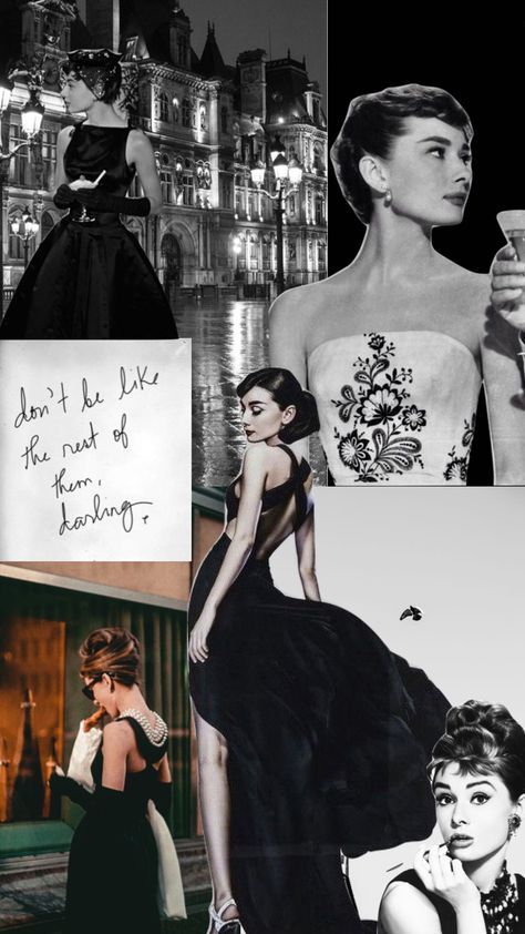 Audrey Hepburn And Fred Astaire, Audrey Hepburn Collage Wallpaper, Audrey Hepburn Iphone Wallpaper, Audrey Hepburn Wallpaper Aesthetic, Audrey Hepburn Lockscreen, Aubrey Hepburn Wallpaper, Adri Hepburn, Audrey Hepburn Iconic Photos, Audrey Hepburn Aesthetic Vintage