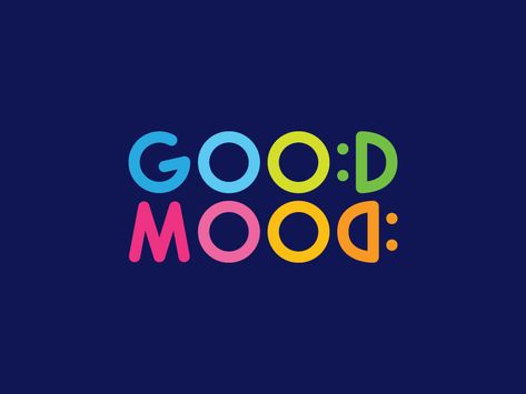 Good Mood Logo by Lavrin UKR See Logo Design, Mood Logo Ideas, Learning Logo Design, Bright Logo Design, Happiness Logo, Logo Design Colorful, Joy Logo, Bright Logo, Abstract Logo Design