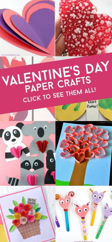 These easy construction paper Valentine crafts for kids are the perfect way to show your love this holiday. Choose a simple craft for your classroom or kitchen table. Craft Kids Easy, Valentines Day Room, Valentine Craft Kids Easy, Construction Paper Crafts For Kids, Process Art For Kids, Toddler Valentine Crafts, Valentine Paper Crafts, Valentine Art Projects, Valentine Paper