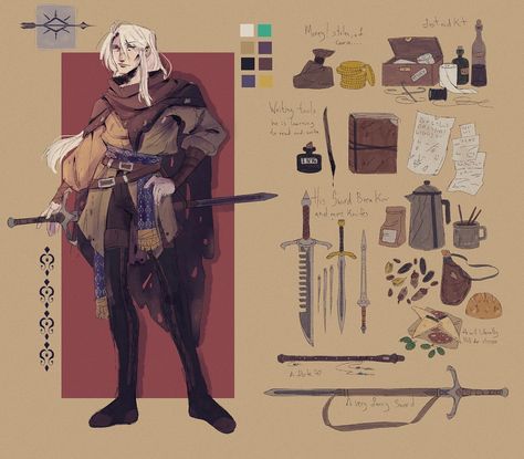 Rpg Character Sheet, Oc Sheet Character Design, Concept Art Character Design, Dnd Character Sheet, Illustration Concept Art, Character Reference Sheet, Character Sheet Template, Art Character Design, Art Zine