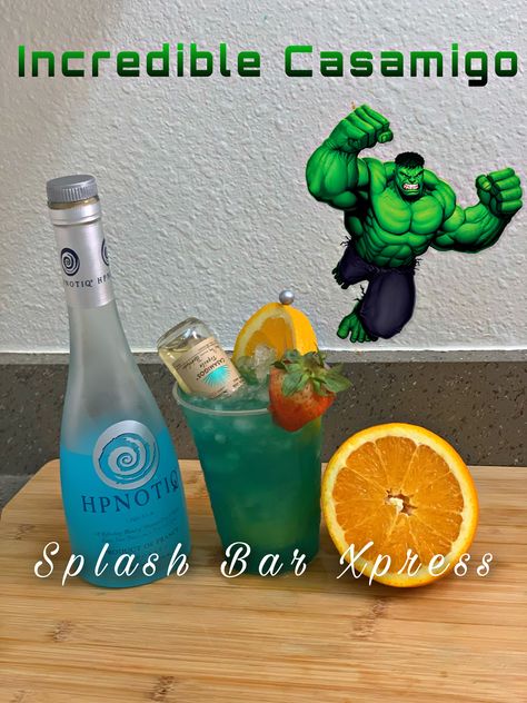 Hulk Drink Cocktails, Incredible Hulk Drink, Hulk Drink, Bday Vibes, Easy Alcoholic Drinks, Alcohol Beverages, Special Drinks, Birthday 2023, Yummy Alcoholic Drinks