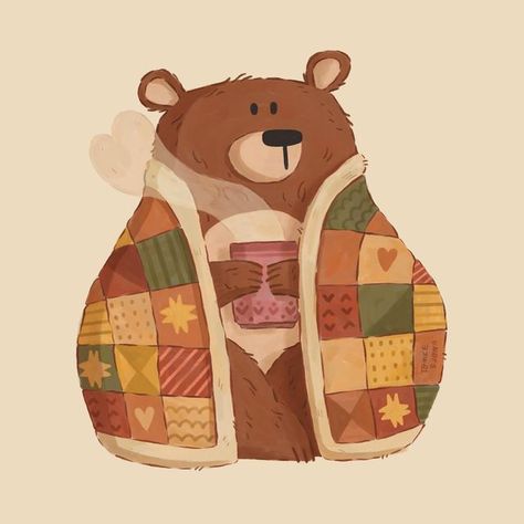 Brown Bear Illustration, Honey Illustration, Bear Honey, Sticker Illustration, Bear Sticker, Bear Illustration, Brown Bear, Honey, Teddy Bear