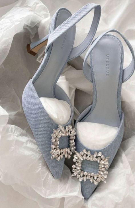 Baby blue heels