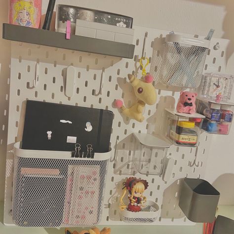 #ikea #pegboard Ikea Pinboard, Ikea Pin Board, Ikea Pegboard, White Hole, Cozy Room Decor, Cozy Room, Peg Board, Pin Board, Room Inspo