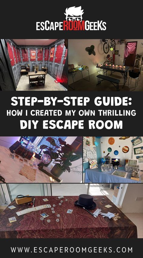 Escape Room Decoration Ideas, Escape Room Themes, Escape Room Design, Room Escape Games, Escape Room Diy, Virtual Team Building, Diy Escape Room, Craft Paper Design