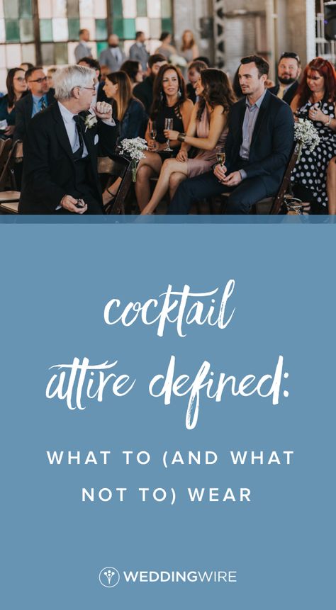 Cocktail Attire Defined: What to (And What Not to) Wear - So you just got invited to a wedding and you’re trying to figure out what in the world you should wear. If it says cocktail attire on the invite, here's what you should wear! Read on WeddingWire! {Alicia Lucia Photography} Cocktail Attire For Women Wedding, Casual Cocktail Attire, What Is Cocktail Attire, Cocktail Engagement Party, Fall Cocktail Dress, Cocktail Party Attire, Cocktail Wedding Attire, Best Cocktail Dresses, Cocktail Dress Code