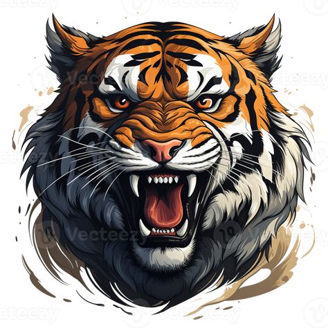 Tiger Art, Tiger Head, Paper Cut Art, The Tiger, Paper Cut, Free Png, Transparent Background, Royalty, Royalty Free