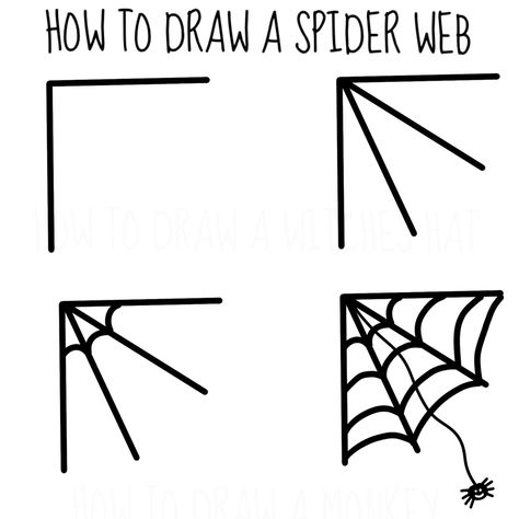 Follow the step by step guide How To Draw Halloween Stuff For Kids Easy, Easy Spiderweb Drawing, How To Draw A Web, Doodle Art For Beginners Step By Step, Drawing Ideas Easy Doodles Step By Step, How To Draw A Pumpkin Step By Step Easy, Step By Step Halloween Drawing, Halloween Doodles Step By Step, How To Draw A Spider Web