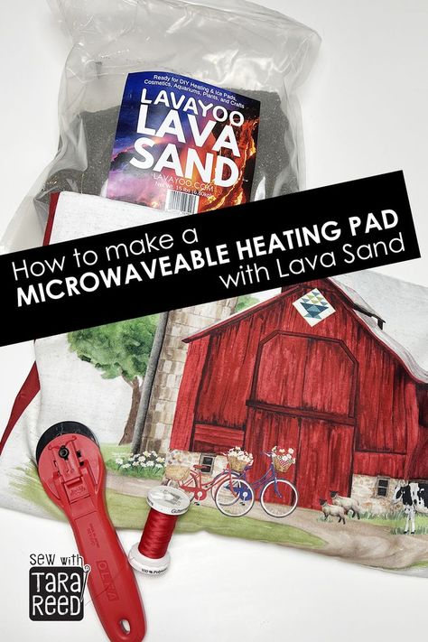 How to make a weighted Heating Pad with Lava Sand Diy Heating Pad, Tara Reed, Microwave Heating Pad, Heating Pads, Sewing Projects Free, Quilt Fabric Collections, Holiday List, Heated Blanket, Quilt Block Tutorial