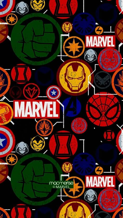 This wallpaper has everything you need to make your homescreen look awesome! Marvel Universe Wallpaper, Iron Man Hd Wallpaper, Universe Wallpaper, Captain America Art, Marvel Comics Vintage, Marvel Background, Mobile Skin, Phone Cover Design, Avengers Wallpaper