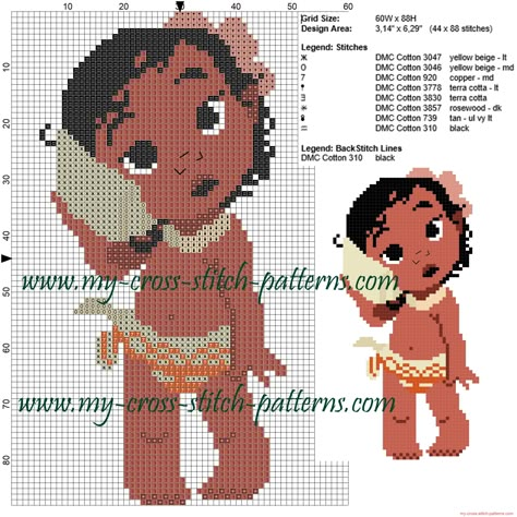 Baby Moana cross stitch pattern Moana Bebe, Baby Moana, Modele Pixel Art, Disney Cross Stitch Patterns, Stitch Cartoon, Disney Cross Stitch, Cross Stitch Baby, Pixel Pattern, Crochet Cross