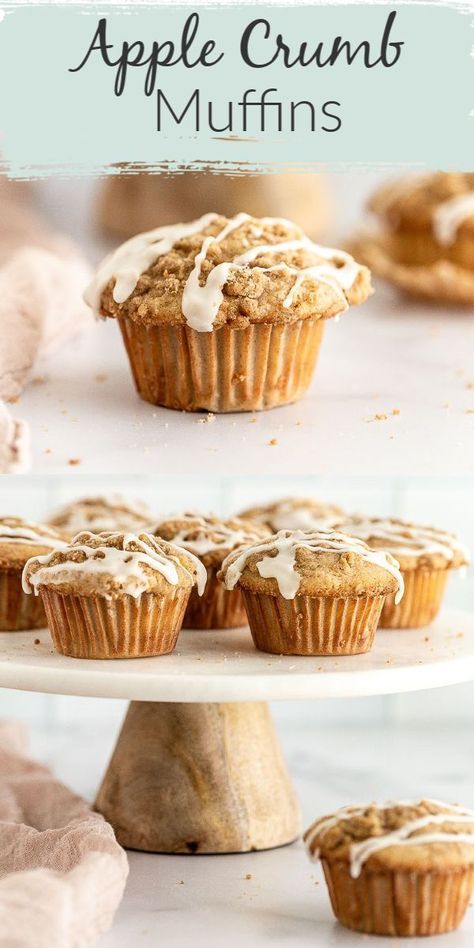 Apples Desserts, Apple Crumb Muffins, Live Well Bake Often, Apple Muffin Recipes, Breakfast Homemade, Crumb Muffins, Apple Crumb, Apple Cinnamon Muffins, Apple Recipes Easy