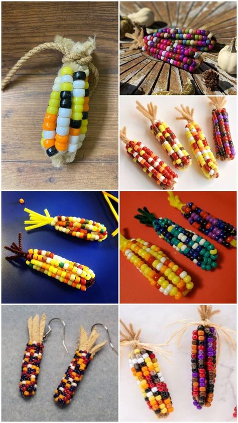 Pony Bead Indian Corn Craft Ideas Check more at https://www.kidsartncraft.com/pony-bead-indian-corn-craft-ideas/ Pony Bead Crafts For Kids, Bead Crafts For Kids, Indian Corn Craft, Beaded Corn, Corn Craft, Pony Bead Crafts, Ayurvedic Healing, Indian Corn, Fall Crafts For Kids