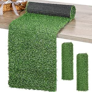 Grass Table Runner Artificial Tabletop Decor Synthetic Turf Grass Placemats Grass Table Liner Green Rug Table Cloths for Parties Wedding Banquet Faux Moss Table Runner (2, 12 x 36 Inch) Golf Table Decorations, Moss Table Runner, Moss Table, Grass Placemats, Golf Theme Party, Tractor Birthday Party, Golf Birthday Party, Faux Moss, Football Birthday Party