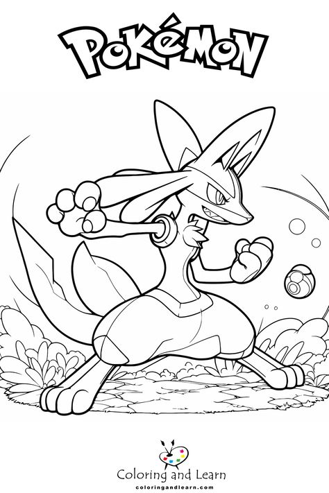 Best printable Lucario Coloring Pages  - Lucario coloring pages are a popular choice among Pokémon fans. Featuring various poses and intricate designs, they encourage children to unleash thei... - drawing Pokemon Colouring Printables, Pokemon Coloring Pages Free Printable, Pokémon Coloring Pages, Pokemon Colouring, Coloring Pokemon, Pokemon Coloring Sheets, Easy Pokemon, Elsa Coloring Pages, Monster Truck Coloring Pages