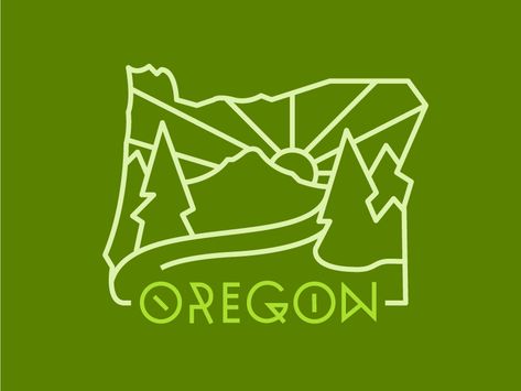 Oregon Outlined Oregon State Outline, Portland Oregon Tattoo Ideas, Oregon Outline, Dashboard Design Template, Oregon Tattoo, Portland Airport, Marathon Logo, Trip Design, Oregon Landscape