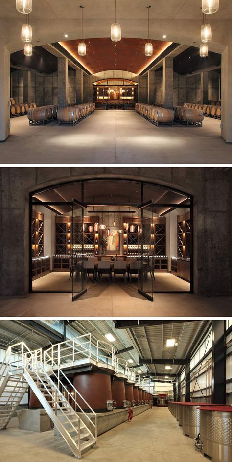 Destilery Design, Wine Cellar Lighting, Winery Design, Wineries Architecture, Wine Cellar Basement, Winery Tasting Room, Home Wine Cellars, Whisky Bar, Wine Cellar Design