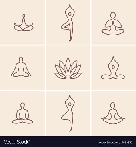 Yoga Prints Art, Spa Symbols, Yoga Kunst, Body Logo, Yoga Tattoos, Arte Yoga, Yoga Symbols, Yoga Branding, Yoga Logo