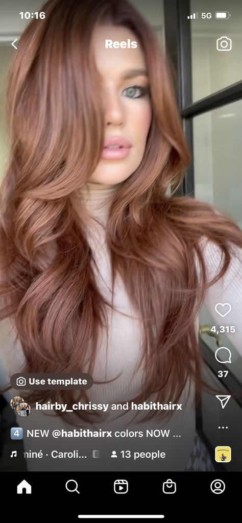 Dark Hair With Strawberry Blonde Highlights, Brown Hair With Auburn Balayage, Dimensional Red Hair, Strawberry Brown Hair, Brownish Red Hair, Brown Auburn Hair, Auburn Balayage, Hair Glam, Strawberry Blonde Highlights