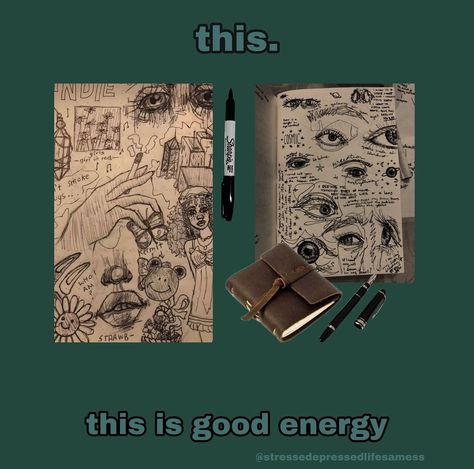 Doodle Grunge, Messy Sketchbook, Sketchbook Art, Fb Memes, Good Energy, Sketchbook Art Inspiration, Grunge Style, Lose My Mind, Big Deal