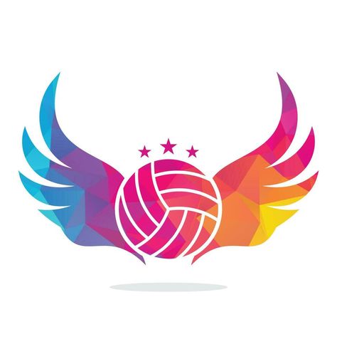 Volleyball and Wings vector illustration. Volleyball with wings logo vector. Flying Volleyball vector design Volleyball Logo Design, Volleyball Vector, Logo Volleyball, Volleyball Logo, Logo Wings, Volleyball Wallpaper, Time Wallpaper, Volleyball Designs, Sports Tshirt