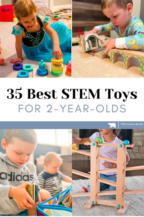 The best STEM (science, technology, engineering, and math) toys for 2-year-olds are educational and can help your toddler reach important developmental milestones. If you’re ready to keep your toddler engaged and teach important skills at the same time, read on to learn about the 35 best STEM toys for 2-year-olds. Stem Toys For Kids, Stem Building, Parent Advice, Building Toys For Kids, Children Activities, Stem Learning, Developmental Toys, Stem Toys, Gentle Parenting